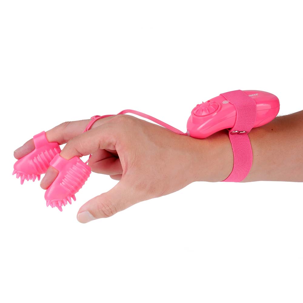 Neon Magic Touch Finger Fun Pink Jucarie Fingering Cu Vibrații Culoare Roz