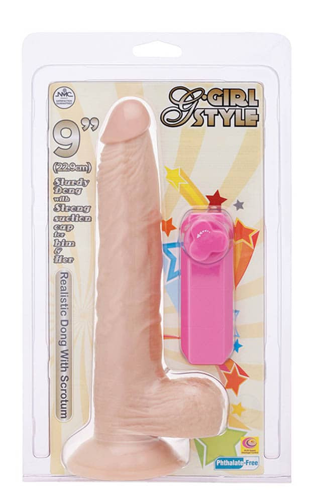 G-Girl Style 9 inch Vibrating Dong - Vibratoare Realistice