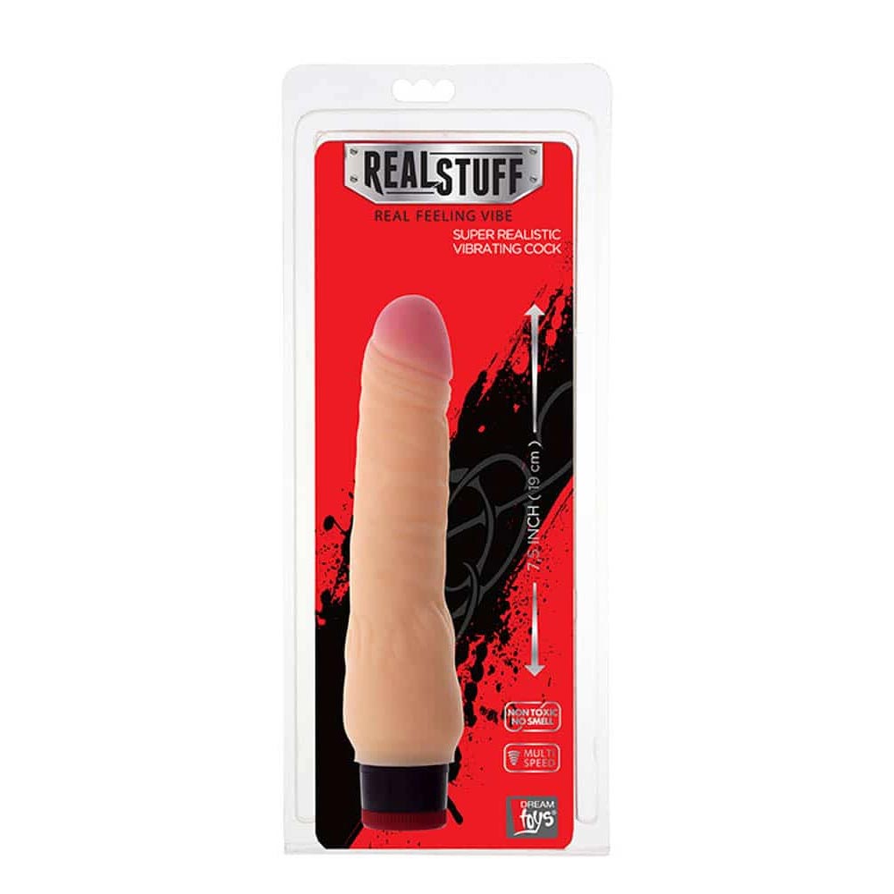 RealStuff 8 inch Vibrator Flesh 1