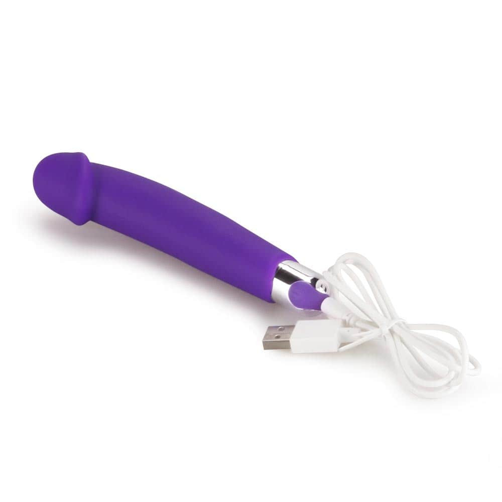 Model Rechargeable IJOY Silicone Dildo Purple