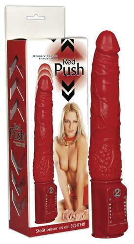 Red Push Vibrator - Vibratoare Realistice