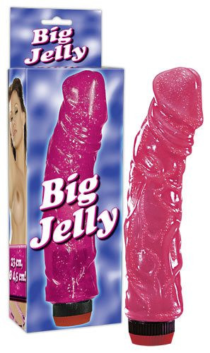 Vibrator Big Jelly Pink - Vibratoare Realistice
