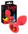 Dop Anal Rezistent La Apă Colorful Joy Jewel Red Plug, 7,2 Cm